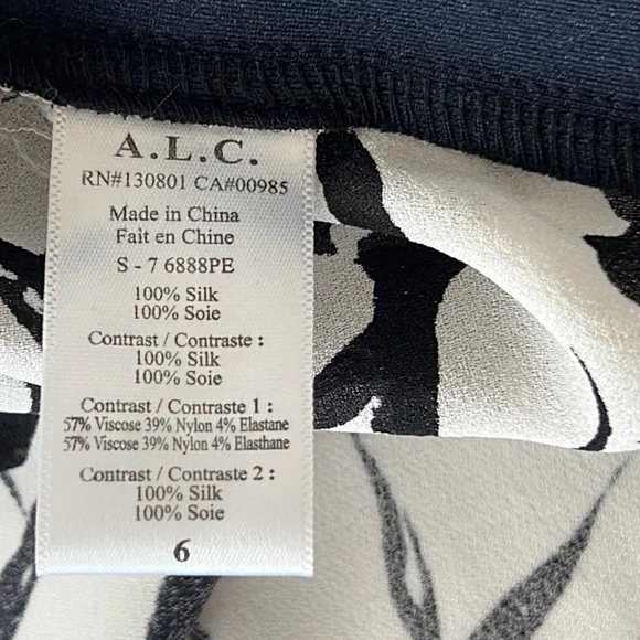 A.L.C. Isley Printed Mock-Neck Dress